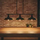 Kenroy Home 93512BL 3-Light Linear Pendant Ceiling Fixture, Black Finish - Thumbnail 6